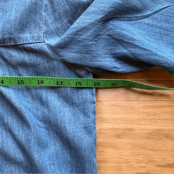 J.Crew Chambray Peasant Blouse - Small - Picture 5 of 9